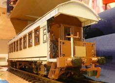 Passenger Carriage. Model Railroad Train 3D Printer Model