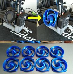 40mm Swirl Fan Guard For Quiet Non-obstruced Airflow 3D Printer Model