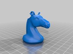 Horse Keychain 3D Printer Model