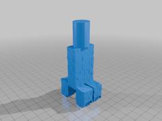 Creeper Woggle Stand 3D Printer Model