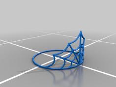 Spider Web Tiara 3D Printer Model