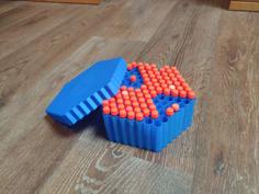 Nerf Hive Box – Hexagonal Darts Container 3D Printer Model