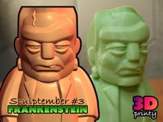 Mini Frankenstein – Sculptember Model #3 3D Printer Model