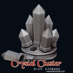 Crystal Cluster – Dice Storage 3D Printer Model