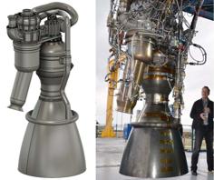 Merlin Space X Engine (Whoosh Rocket) 3D Printer Model