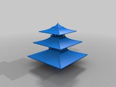 Japanese Temple 3D Printer Model