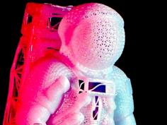 Wireframe Apollo Astronaut Support Free Remix 3D Printer Model