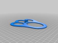 Easter Bunny Foot Stencil 3D Printer Model