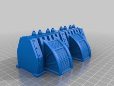 Wargaming Compatible Terrain: Kombination Of Energy Bridge And Turbine – 28mm 3D Printer Model