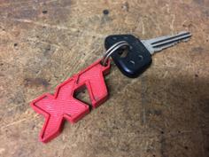 Yamaha XT600 Tenere Logo Keyring 3D Printer Model