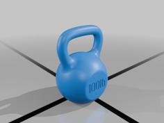 Kettlebell Keychain 3D Printer Model