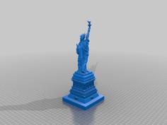 Statue Of Liberty With Base Building 3D Printer Model