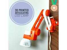 3D Printed Articulating LED Lamp 3D Printer Model