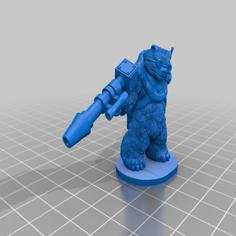 BAMF Bear Warrior 3D Printer Model