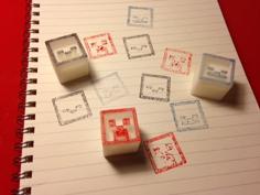 Minecraft Stamp Blocks 3D Printer Model