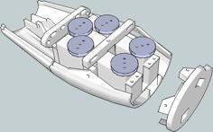 Simple Servo Bed For InMoov 3D Printer Model