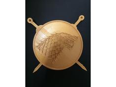 Game Of Thrones – House Stark Coaster With Swords 3D Printer Model