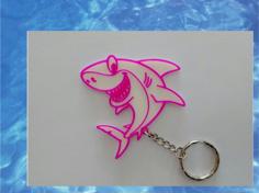 Shark Keychain 3D Printer Model