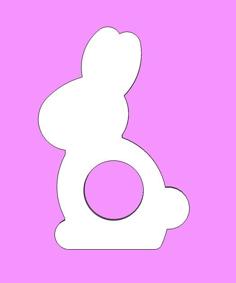 Easter Bunny Napkin RIng 3D Printer Model