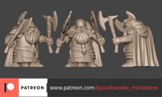 KM DWARF DOUBLE AXE Unit 3D Printer Model