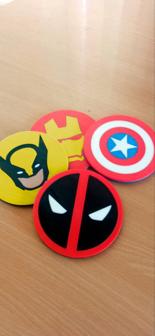 Marvel Coasters SINGLECOLOR 3D Printer Model