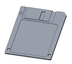 Floppy Disk Coaster 3D Printer Model