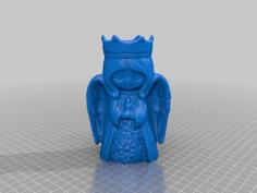 Japanese Angel Candle Holder 3D Printer Model