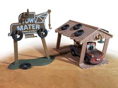 Mater’s Sign And Shed 3D Printer Model