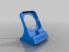 Samsung Galaxy S6 Phone & Wireless Charger Holder 3D Printer Model