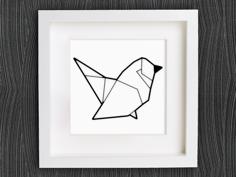 Customizable Origami Bird 3D Printer Model