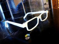 Clean 3D Glasses Frames 3D Printer Model