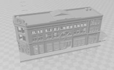 N Scale Small Town Building 1 – Cornerbuilding 3D Printer Model