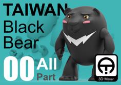 Taiwan Black_bear 3D Printer Model