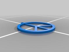 Peace Medallion 3D Printer Model