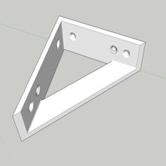 Corner Bracket 100mm 3D Printer Model