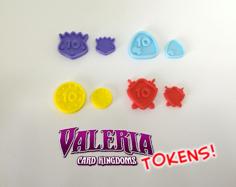 Valeria Card Kingdoms Upgrade Tokens (Boardgame) 3D Printer Model