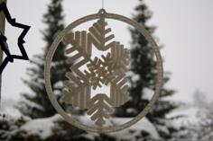 Gyroscopic Snowflake 3D Printer Model