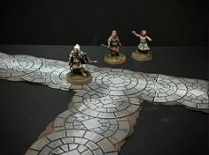 Delving Decor: Modular Roads (28mm/Heroic Scale) 3D Printer Model