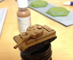 Tiger 1 Tank Sized For Memoir ’44 3D Printer Model