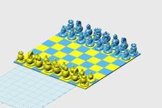 Skull Chess 3D Printer Model