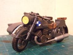 Playmobil Compatible WW2 German Motorbike Sidecar Upgrade. 3D Printer Model