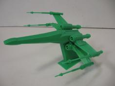 Star Wars X-Wing – Sliced To Print Without Support, And With Stand 3D Printer Model