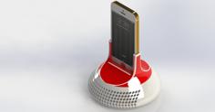 Acoustic IPhone Holder/Speaker 3D Printer Model