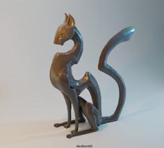 Meditation Cat 3D Printer Model