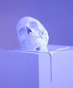 Melting Skull 3D Printer Model