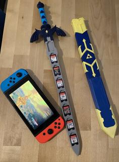 Multicolor Master Sword Switch Storage (extended!) 3D Printer Model