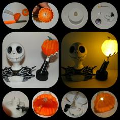 Nightmare Before Christmas – Jack Skellington With Glowing Pumpkins 3D Printer Model