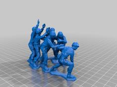 Army Guys – Iwo Jima Candle/Incense Holder 3D Printer Model