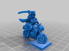 Kill La Kill Satsuki On Bike Miniature 3D Printer Model