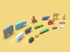 Animals Puzzle 3D Printer Model